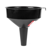 Lejek plastikowy czarny uniwersalny do paliwa cieczy wody 19,5 cm AMIO-04046 