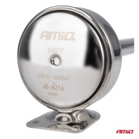 logo Klakson fanfara pneumatyczna sygnał dźwiękowy chrom wysoki ton AMIO-04077