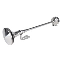 Klakson fanfara pneumatyczna sygnał dźwiękowy chrom 620mm niski ton AMIO-04078 