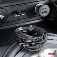 logo Kabel audio przedłużacz AUX Mini Jack 3.5mm 2m AMIO-04296