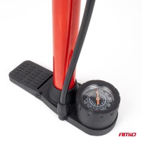 logo Pompka ręczna metalowa z manometrem MINI PU08 AMIO-04343