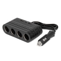 Rozdzielacz gniazda zapalniczki z ładowarką 2x USB-A 1x USB-C 12V 24V 120W 80cm AMIO-04367 