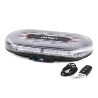 Belka ostrzegawcza bezprzewodowa LED z pilotem R65 R10 326x186x63 26W 12V 24V AMIO-04369 