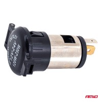 logo Dodatkowe gniazdo zasilania z klapką 250W 12V 24V AMIO-04434