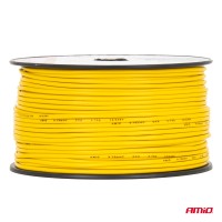 logo Przewód jednożyłowy żółty CCA 1x0.75mm2 100m 3.75A 12/230V AMIO-04447