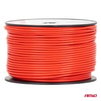 logo Przewód jednożyłowy czerwony CCA 1x1mm2 100m 5A 12/230V AMIO-04451