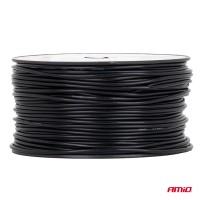 logo Przewód jednożyłowy czarny Cable CCA 1x0.75mm2 100m 3.75A 12/230V AMIO-04453
