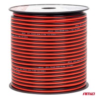 logo Kabel głośnikowy dwużyłowy CCA 2x1.5mm2 100m 7.5A AMIO-04459