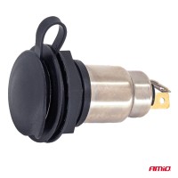 logo Dodatkowe gniazdo zasilania z klapką skręcane 250W 12V 24V AMIO-04462