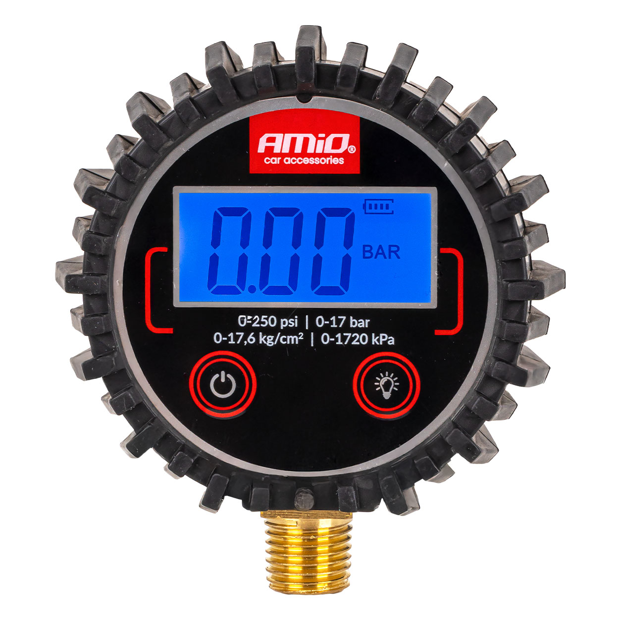 Ciśnieniomierz cyfrowy manometr elektryczny 17 bar G 1/4 AMIO-04463 