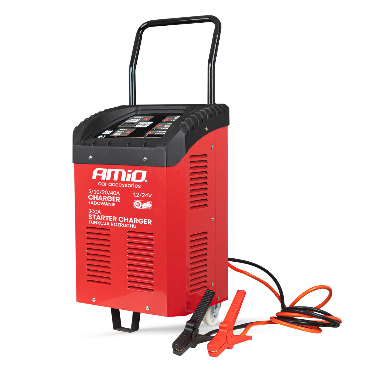 Prostownik z funkcją rozruchu 230V max 40A 12V 24V rozruch 300A AMIO-04500 