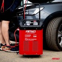 logo Prostownik z funkcją rozruchu 230V max 40A 12V 24V rozruch 300A AMIO-04500