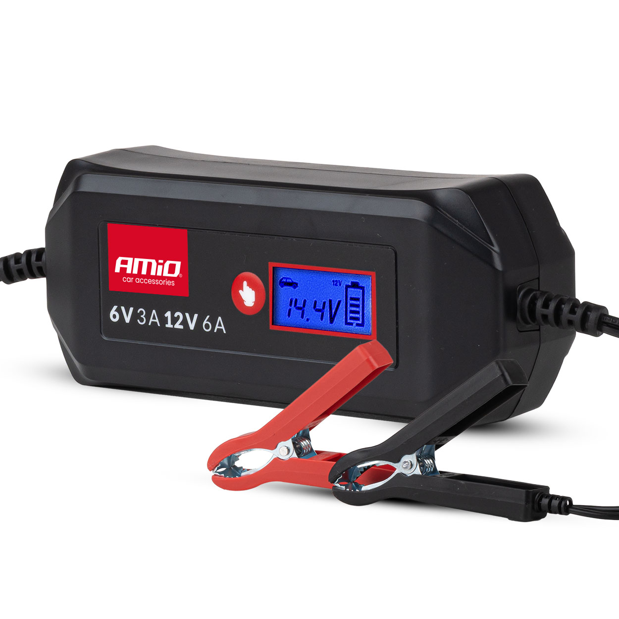 Prostownik cyfrowy STD GEL AGM WET MAX 6A 6V 12V AMIO-04524 