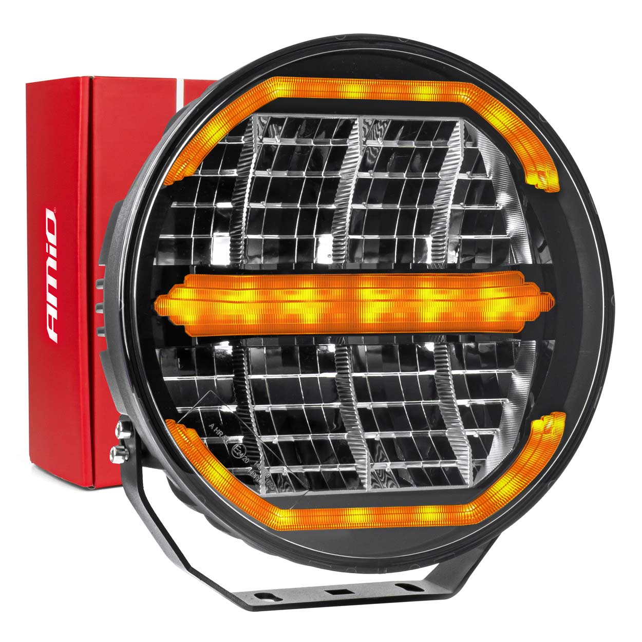 Reflektor drogowy dalekosiężny LED z funkcją świateł pozycyjnych 112W 12V 24V AMIO-04534 