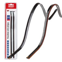 Paski LED do samochodu boczne czerwone 2x30cm 12V AMIO-04576 