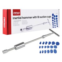 Młotek bezwładnościowy do wgnieceń karoserii z 18 grzybkami PDR AMIO-04597 