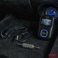 logo Odbiornik bluetooth na mini jack LCD AUX AMIO-04659