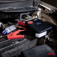 logo Urządzenie rozruchowe 4w1 booster powerbank kompresor latarka LED 12V 7,2Ah 600A PRO AMIO-04675