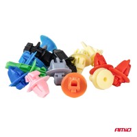 logo Zestaw spinek i kołków samochodowych i ściągaczy 420+15szt. AMIO-04744