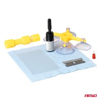 logo Zestaw do samodzielnej naprawy szyby przedniej – aplikator z przyssawką DIY AMIO-04792