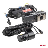 logo Wideorejestrator samochodowy 2K + 1K WLAN 512 GB WIFI Full HD AMIO-04800