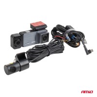 logo Wideorejestrator samochodowy 4K + 1K + 2K WLAN WIFI UHD 512 GB AMIO-04802