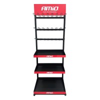 Ekspozytor z półkami i hakami AMIO-04803 