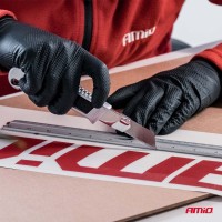 logo Nożyk uniwersalny aluminiowy 100x18x0,5mm AMIO-04814