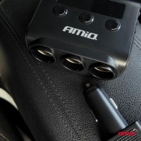 logo Rozgałęźnik gniazda zapalniczki z ładowarką 4xUSB-A QC3.0 PD 3.0 180 W AMIO-04835