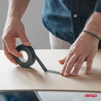 logo Taśma izolacyjna PET tkaninowa parciana gładka 25m x 19mm x 0.14mm AMIO-04854