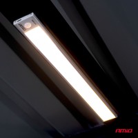logo Bezprzewodowa lampa LED z czujnikiem ruchu 2W 1500mAh USB-C 40cm AMIO-04894