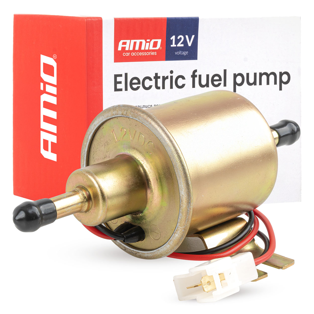 Elektryczna przepływowa pompa do paliwa 8mm 12V AMIO-04924 