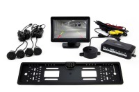 Zestaw czujników TFT01 4,3 z kamerą CAM-402 LED 4 sensory czarne 