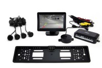 Zestaw czujników TFT01 4,3 z kamerą CAM-402 LED 4 sensory czarne GOLD 