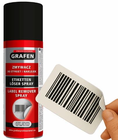 ZMYWACZ DO ETYKIET, NUTRALIZATOR FOLI 200ML Profesjonalny Znakomicie Działający Neutralizator Folii, etykiet