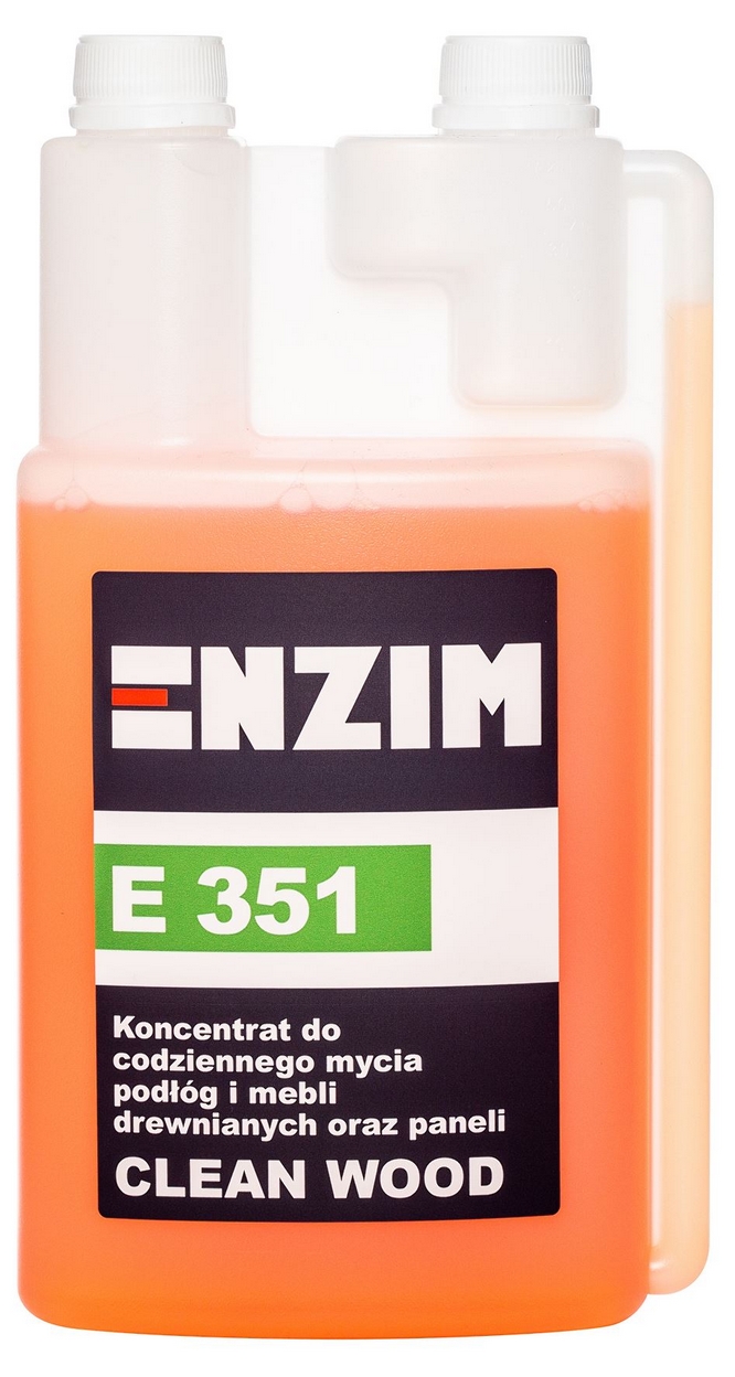 ENZIM E351 CLEAN WOOD1L koncentrat do codziennego mycia podłóg i mebli drewnianych oraz paneli 