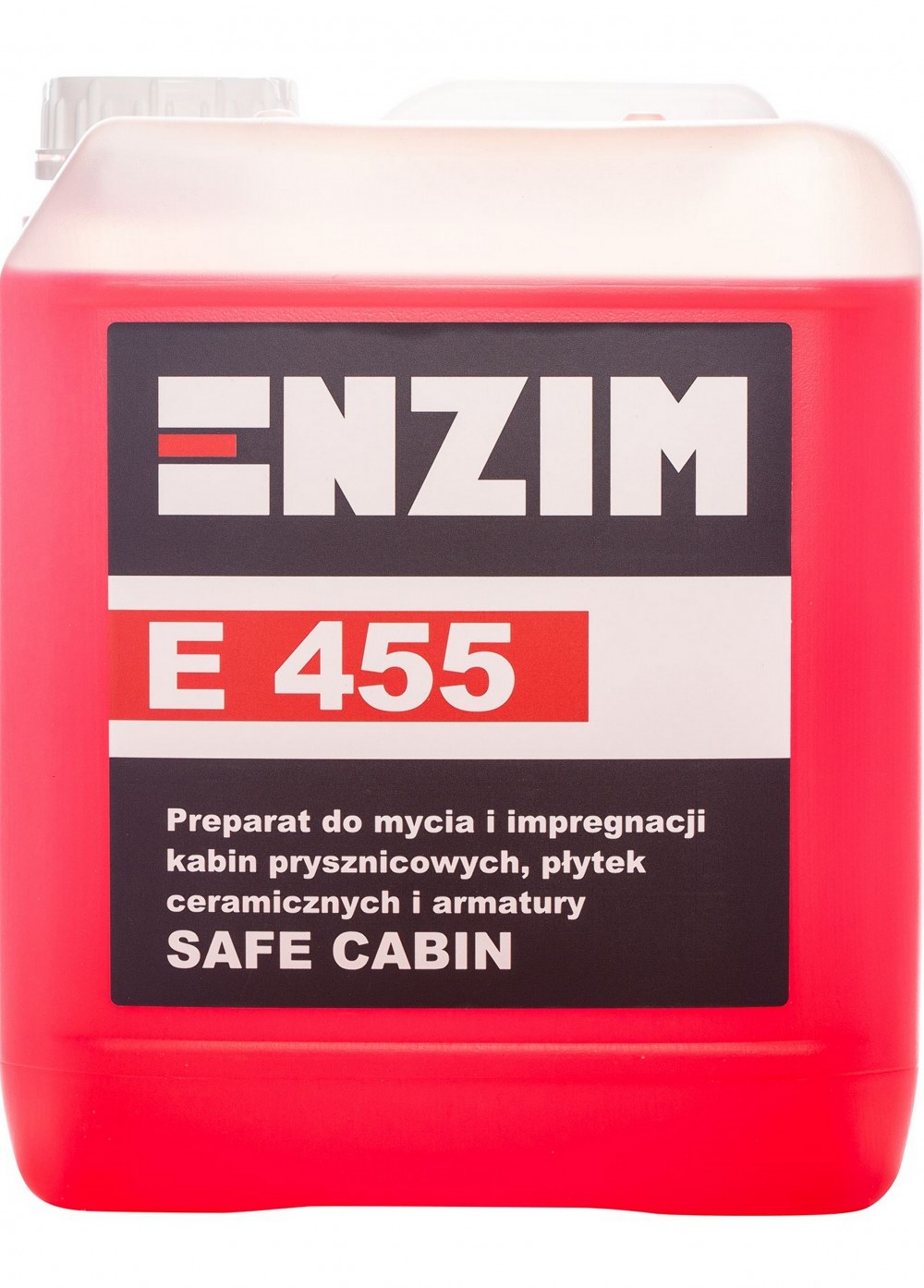 ENZIM E455 SAFE CABIN 5L Preparat do mycia i impregnacji kabin / płytek ceramicznych 