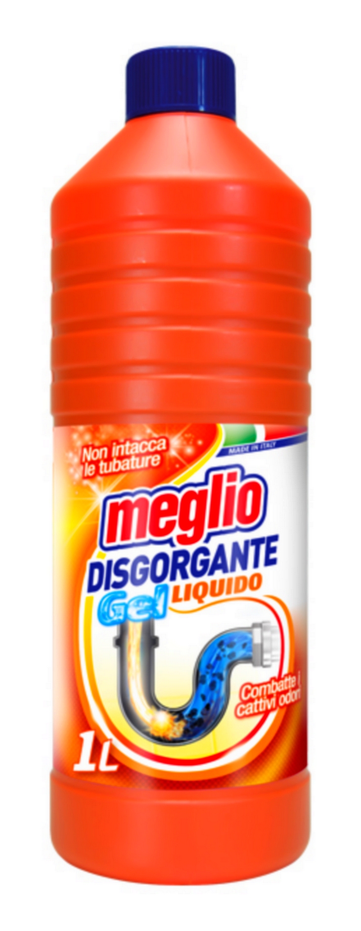 MEGLIO DISGORGANTE ŻEL UDRAŻNIA OTWORY KANALIZACYJNE 1L Silny Rewelacyjnie Skuteczny Żel do Udrażniania Rur Kanalizacyjnych
