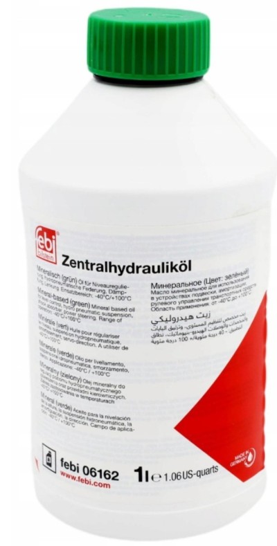 OLEJ / PŁYN DO WSPOMAGANIA KIEROWNICY FEBII 06162 Mineralny olej hydrauliczny klasy Premium (Zielony)