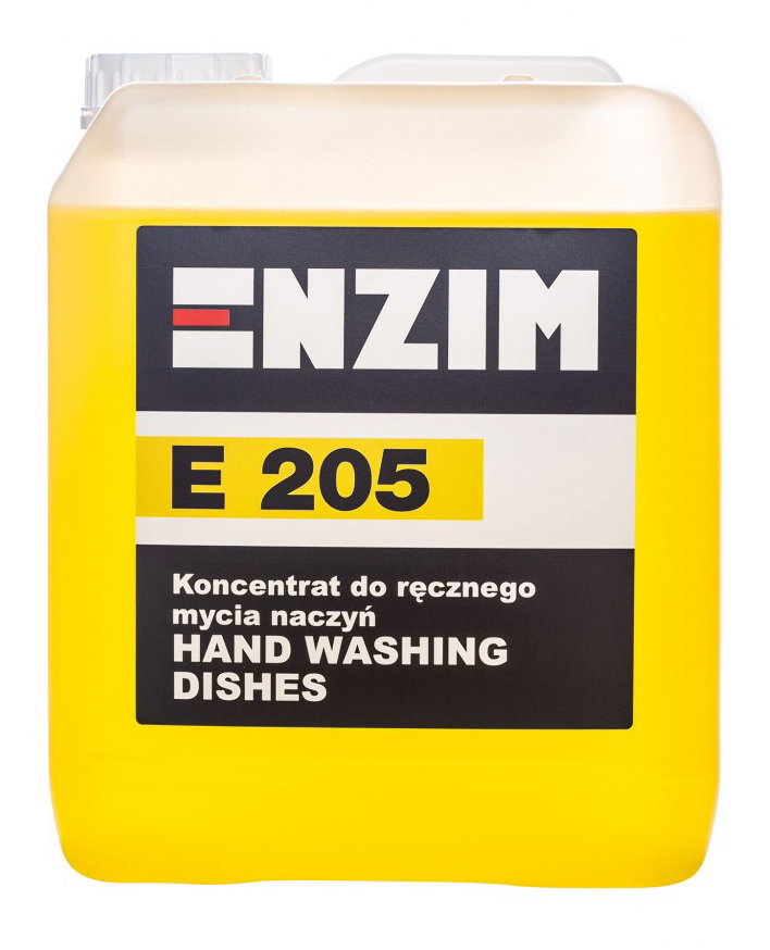 ENZIM E205 HAND WASHING DISHES 5 L Rewelacyjny i wydajny Koncentrat do ręcznego mycia naczyń 