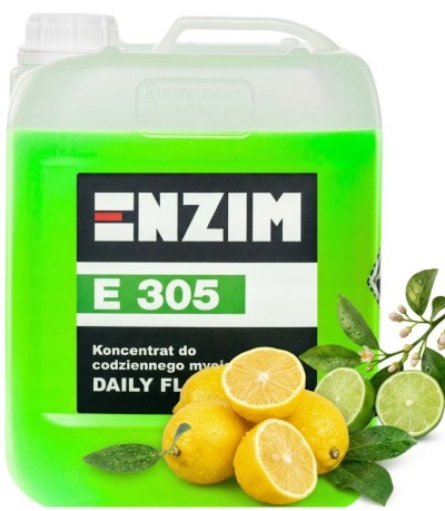 ENZIM E305 FLOORS DAILY 5L LEMON Koncentrat do codziennego mycia podłóg o pięknym zapachu cytrusów