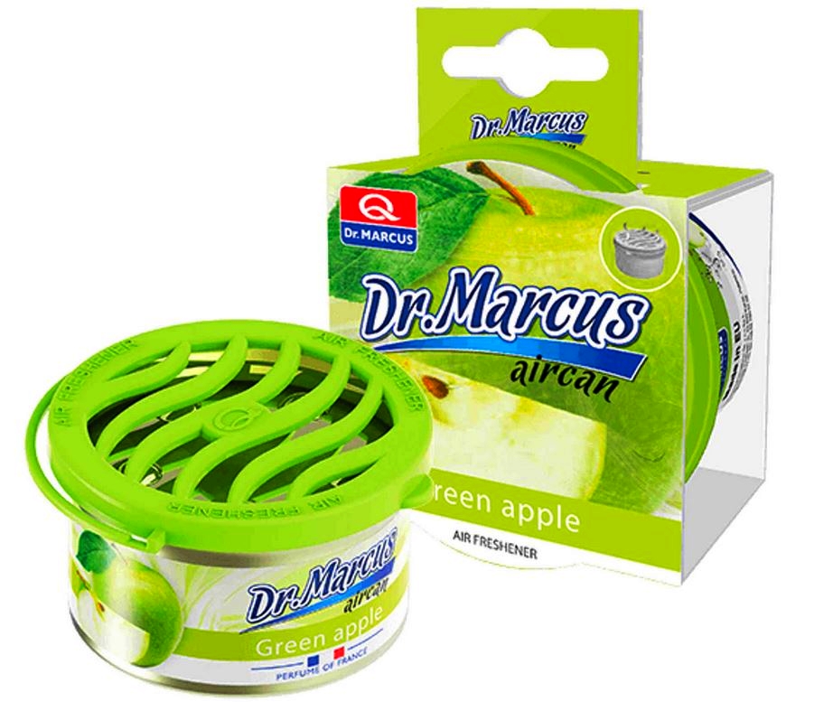 ZAPACH / ODŚWIEŻACZ POWIETRZA AIRCAN ZIELONE JABŁKO PUSZKA Dr. MARCUS - Green Apple Perfume of France 