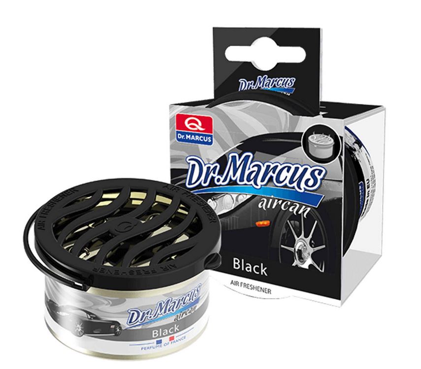 ZAPACH / ODŚWIEŻACZ POWIETRZA AIRCAN BLACK PUSZKA Dr. MARCUS - Black Perfume of France 