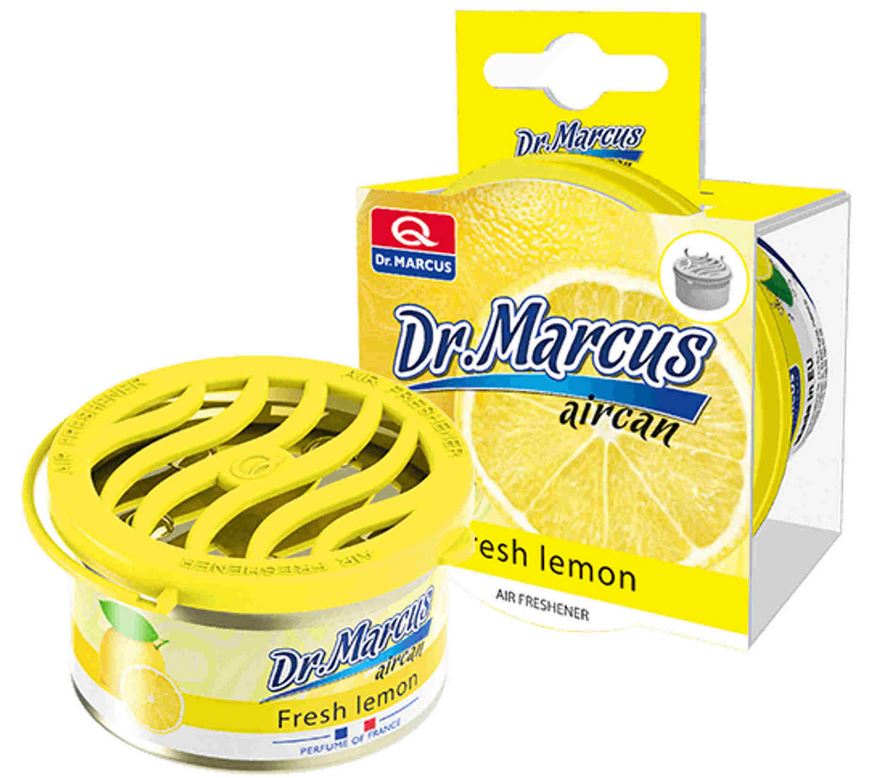 ZAPACH / ODŚWIEŻACZ POWIETRZA AIRCAN FRESH LEMON PUSZKA Dr. MARCUS - Aircan Fresh Lemon Perfume of France 