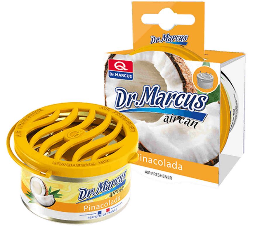 ZAPACH / ODŚWIEŻACZ POWIETRZA AIRCAN PINACOLADA PUSZKA Dr. MARCUS - Aircan Pinacolada Perfume of France 