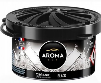 ODŚWIEŻACZ POWIETRZA AROMA ORGANIC BLACK Car Air Freshener - made in France