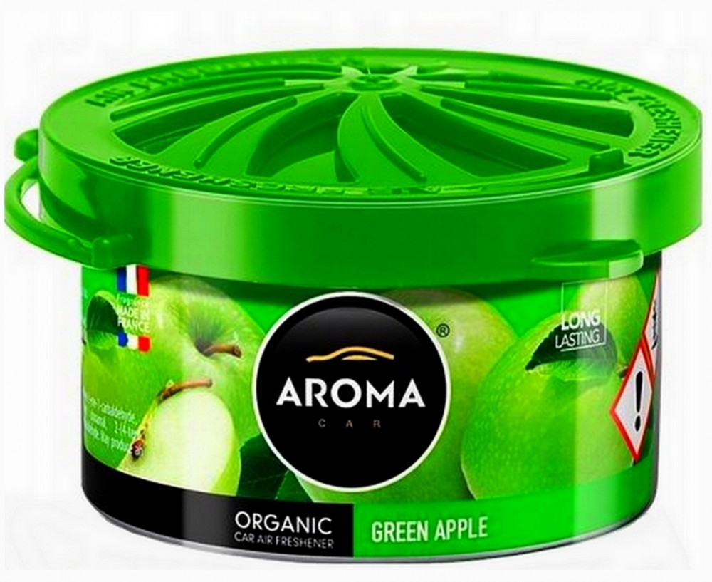 ODŚWIEŻACZ POWIETRZA AROMA ORGANIC GREEN APPLE Car Air Freshener - made in France