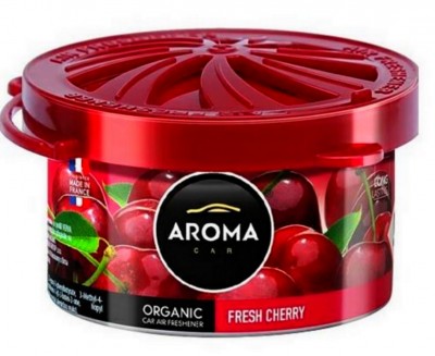 ODŚWIEŻACZ POWIETRZA AROMA ORGANIC FRESH CHERRY Car Air Freshener - made in France