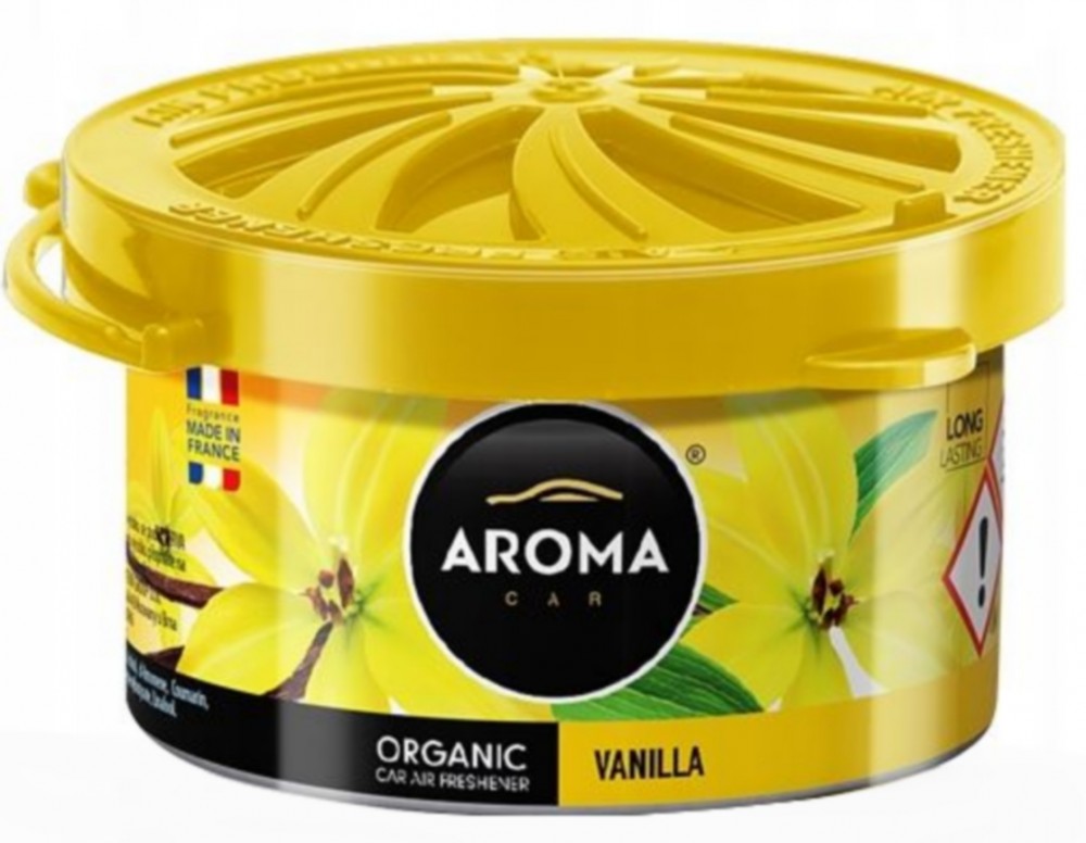 ODŚWIEŻACZ POWIETRZA AROMA ORGANIC VANILLA Car Air Freshener - made in France