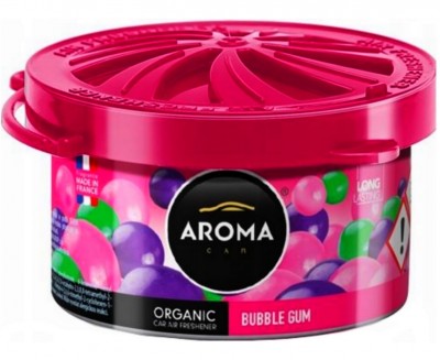 ODŚWIEŻACZ POWIETRZA AROMA ORGANIC BUBBLE GUM Car Air Freshener - made in France